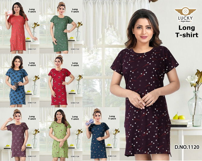 Lucky Hosiery Cotton Night Suits Ladies Top Catalog